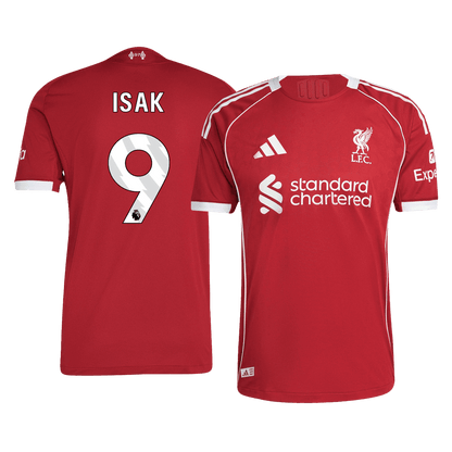 ISAK #9 Authentic Liverpool Home Soccer Jersey 25/26 Red
