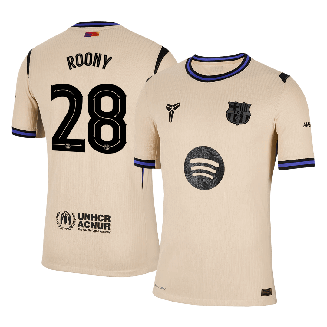 Authentic ROONY #28 Barcelona Away Soccer Jersey 2025/26