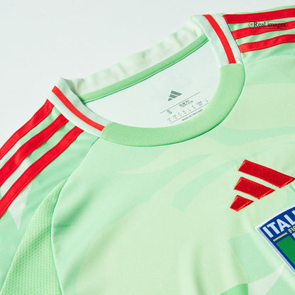 Men's Italy Away Soccer Jersey 2025 Green - Women's Euro