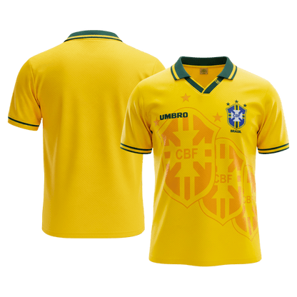 Retro 1994 Brazil Home Soccer Jersey