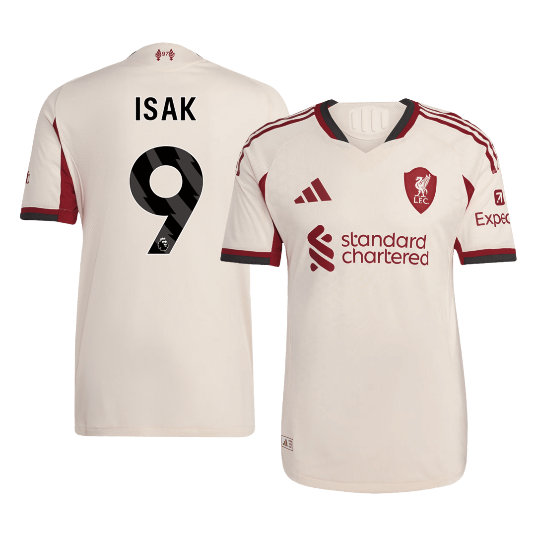 ISAK #9 Authentic Liverpool Away Soccer Jersey 25/26 White