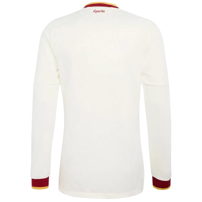 Men Fan 2026 Spain Away Long Sleeve Football Shirt World Cup 2026 White