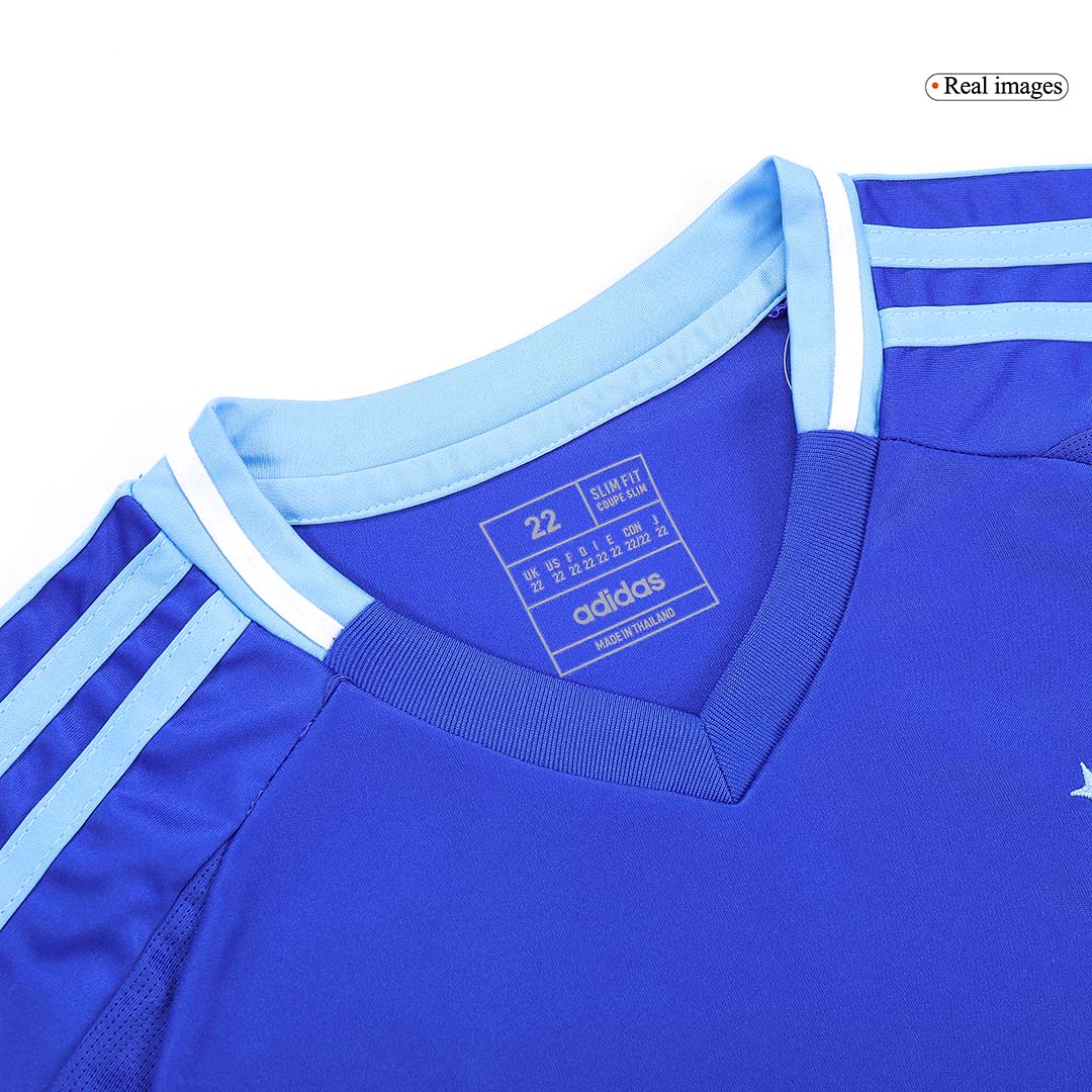 Kid's Argentina Away Soccer Jersey Kit(Jersey+Shorts) Copa America 2024