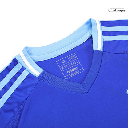 Kid's Argentina Away Soccer Jersey Kit(Jersey+Shorts+Socks) Copa America 2024