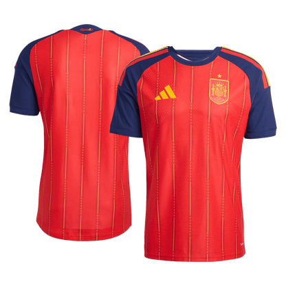 Men's Spain Home Shirt World Cup 2026 Version - Slim Fit