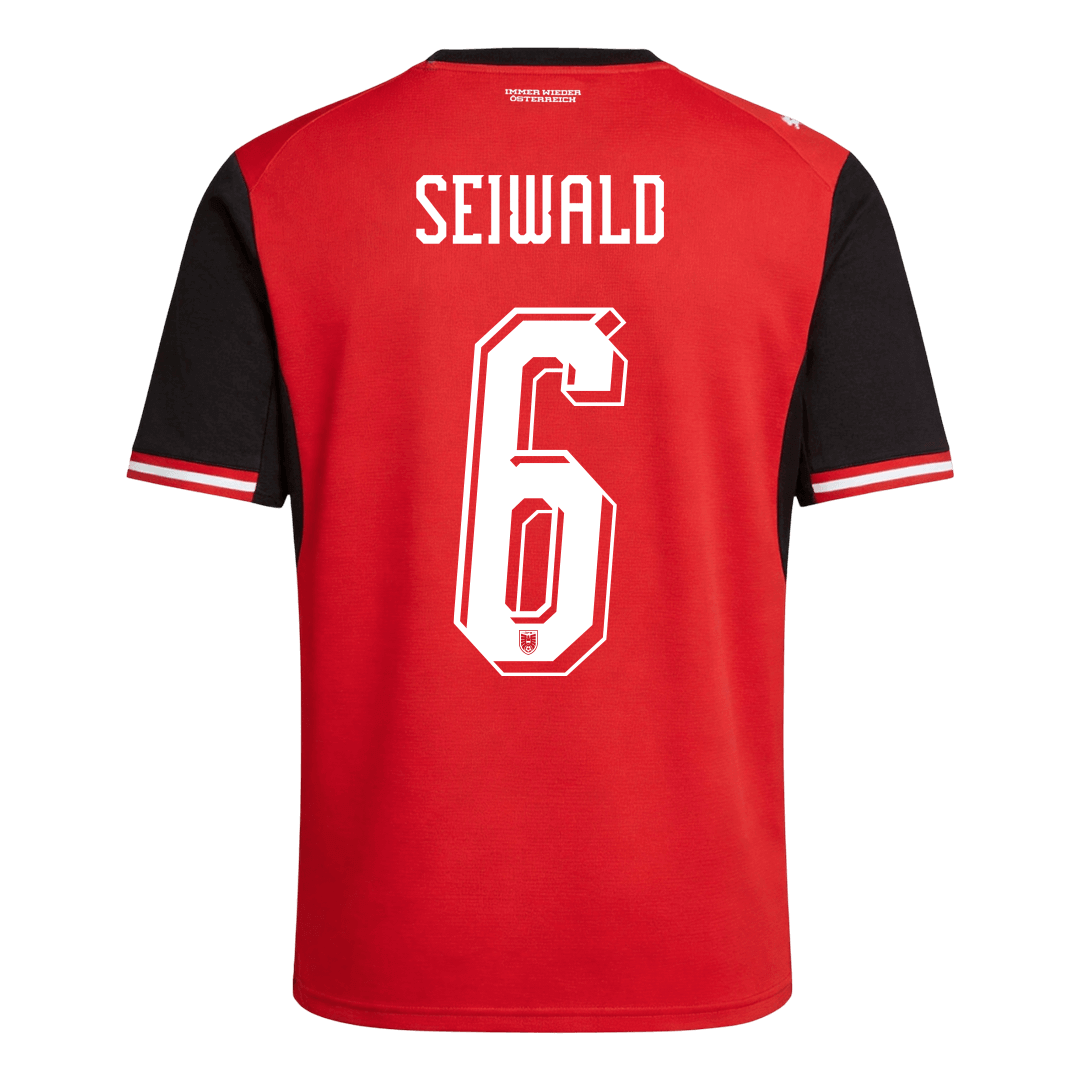 SEIWALD#6 Austria Home Football Shirt World Cup 2026 Red