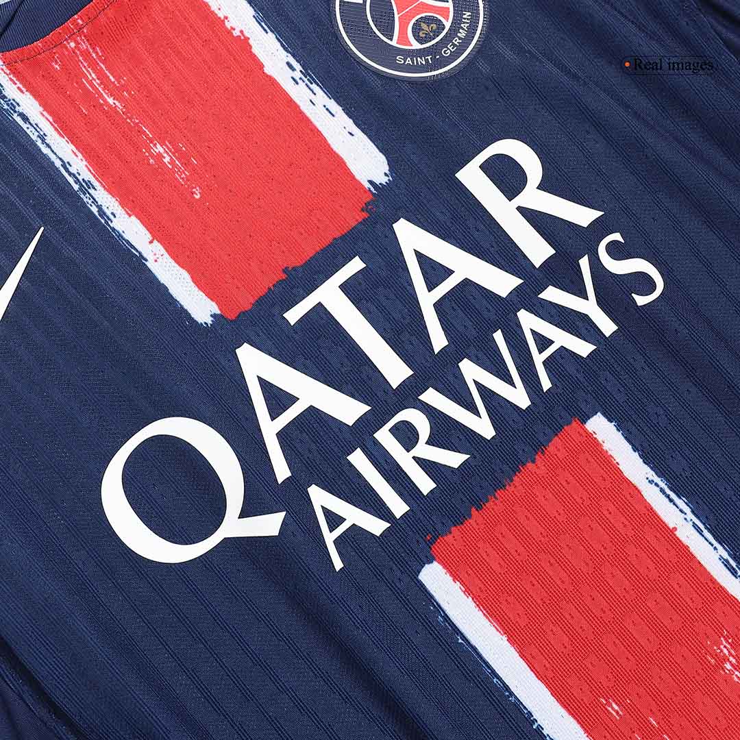 Authentic O.DEMBÉLÉ #10 PSG Home Soccer Jersey 2024/25 Navy - UCL