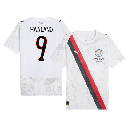 HAALAND #9 Manchester City KidSuper Soccer Jersey 2025/26 White - Club World Cup
