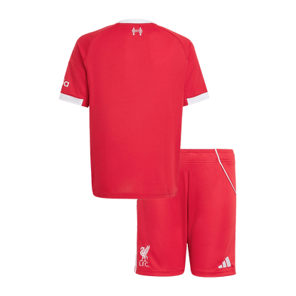 Kid's Liverpool Home Soccer Jersey Kit(Jersey+Shorts) 25/26 Red