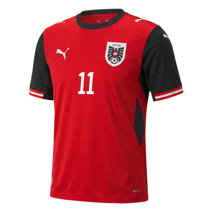 Men's Austria GREGORITSCH Home Jersey #11 World Cup 2026