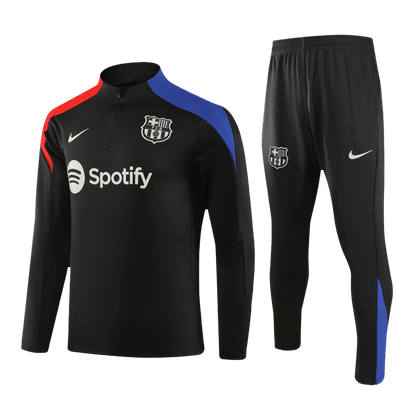 Kid's Barcelona Zipper Sweatshirt Kit(Top+Pants) 2024/25